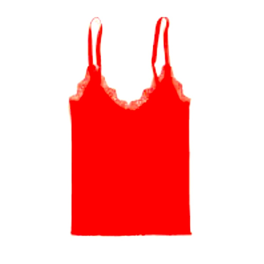 NWT J.CREW Red Lace Cami